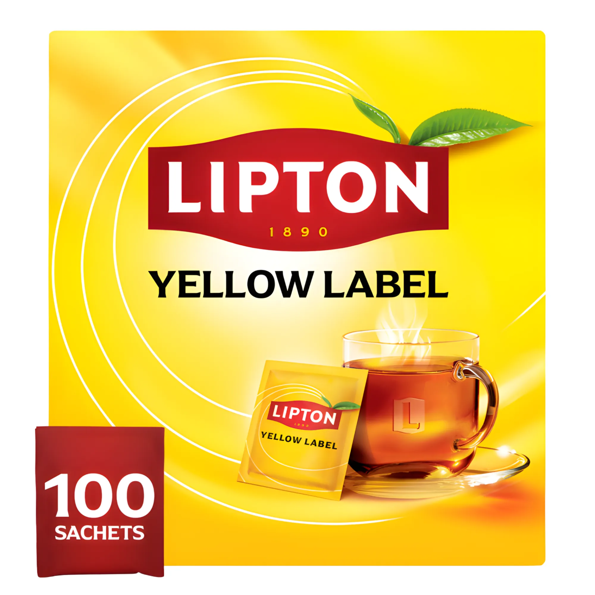 Lipton Feel Good Selection Thee Yellow Label (100 stuks)
