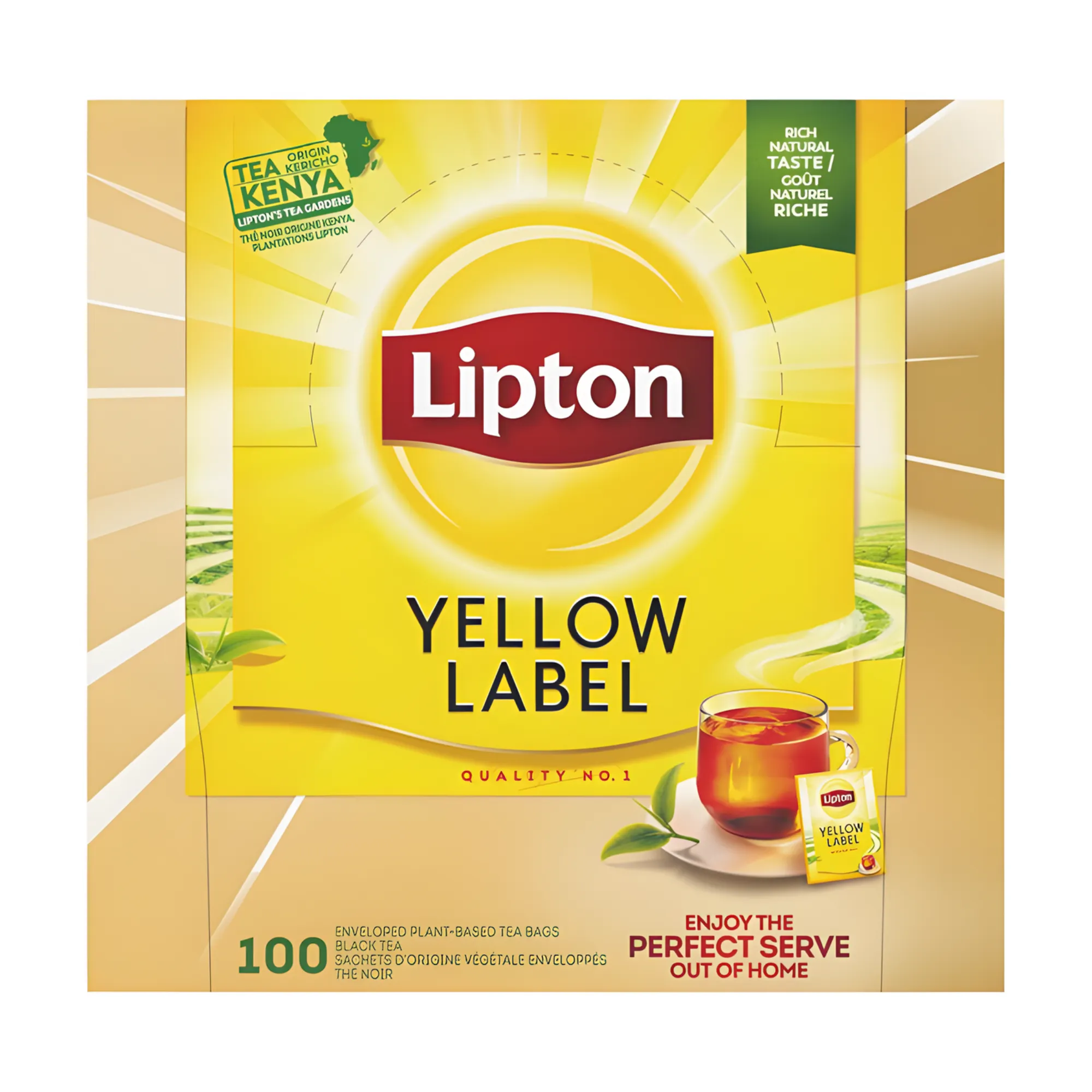Lipton Feel Good Selection Thee Yellow Label (100 stuks)