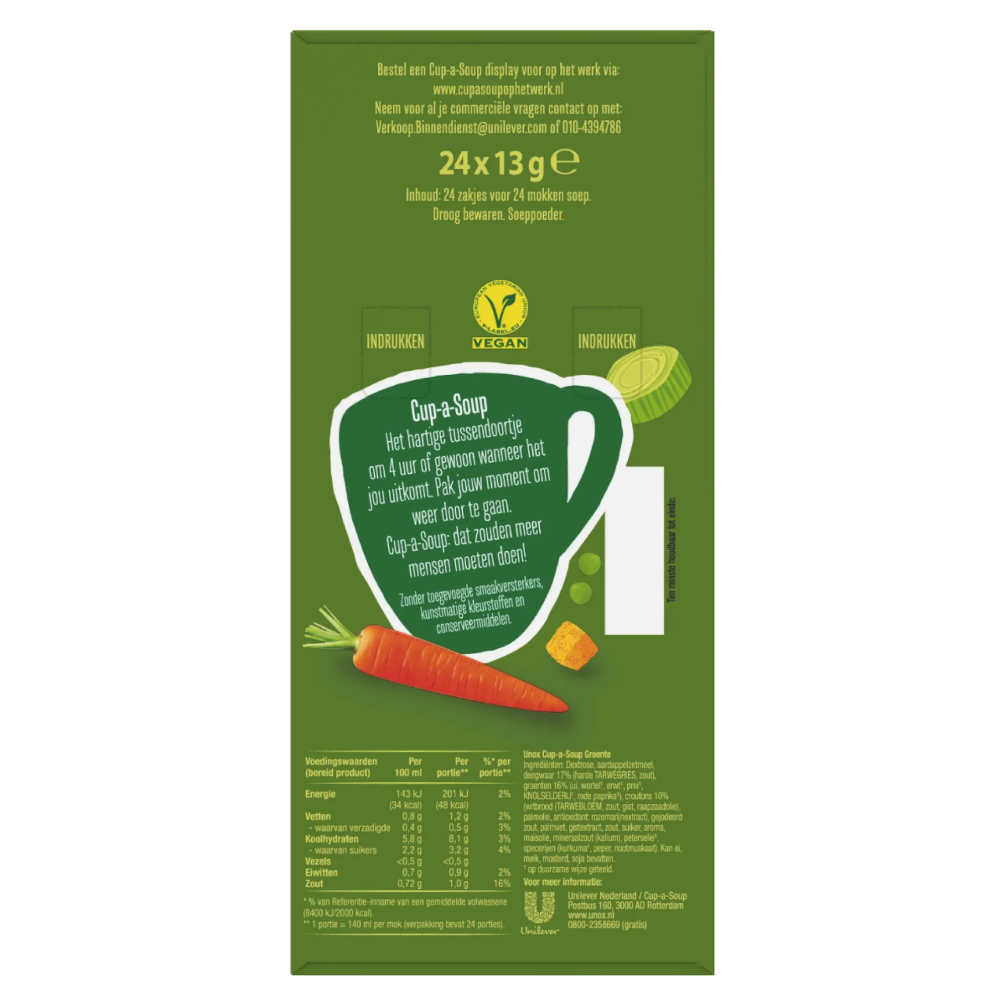 Unox Cup-a-Soup Groente (24x 140ml)