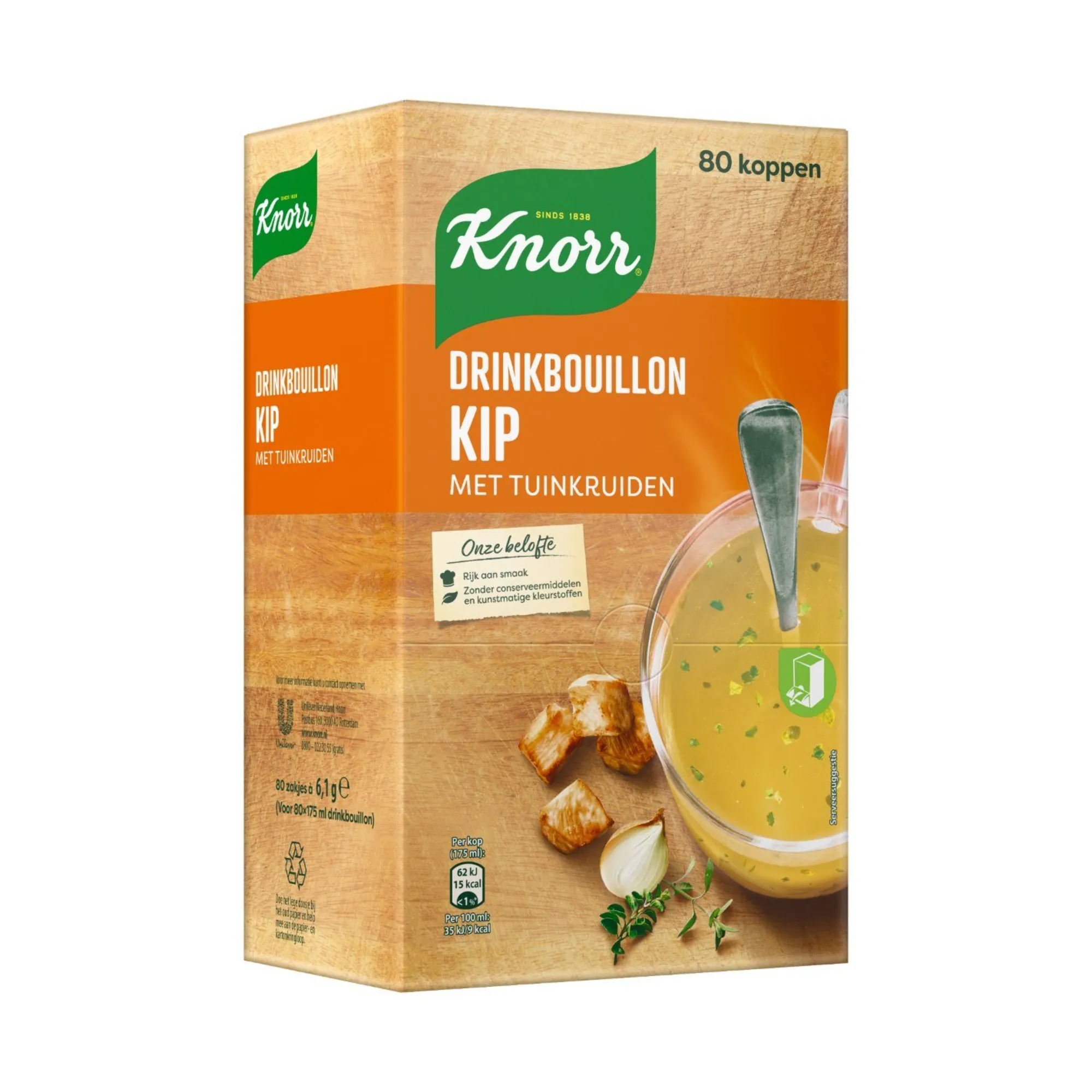 Knorr Drinkbouillon Kip Met Tuinkruiden (80 stuks)