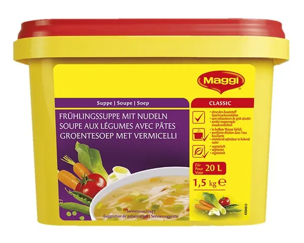 Voorkant Maggi groentesoep verpakking