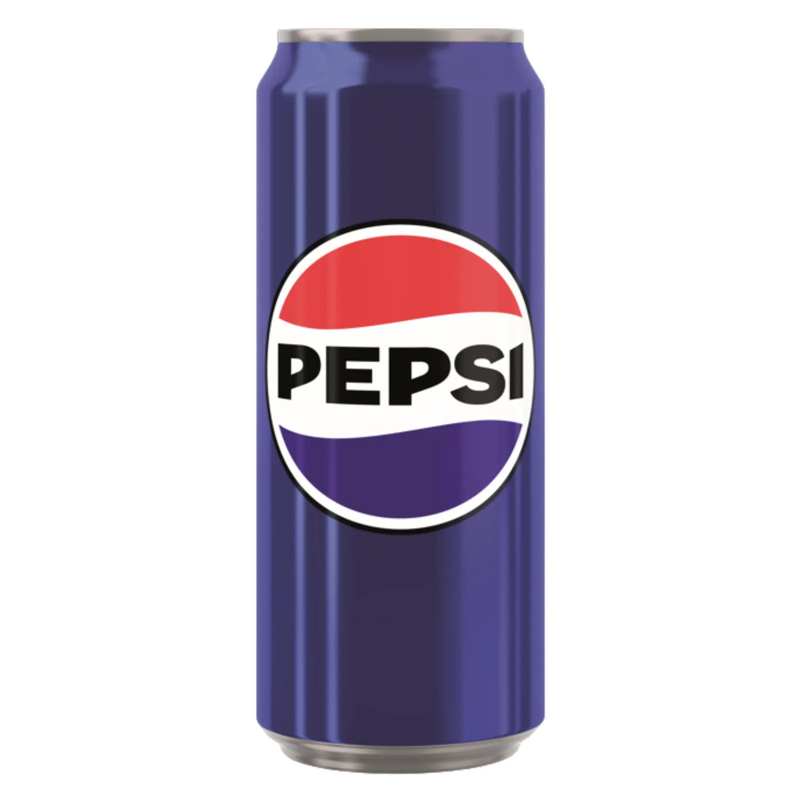 Blikje pepsi cola regular staand voorkant