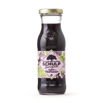 Schulp Appel & Vlierbessensap Biologisch Flesje (15x 20cl)