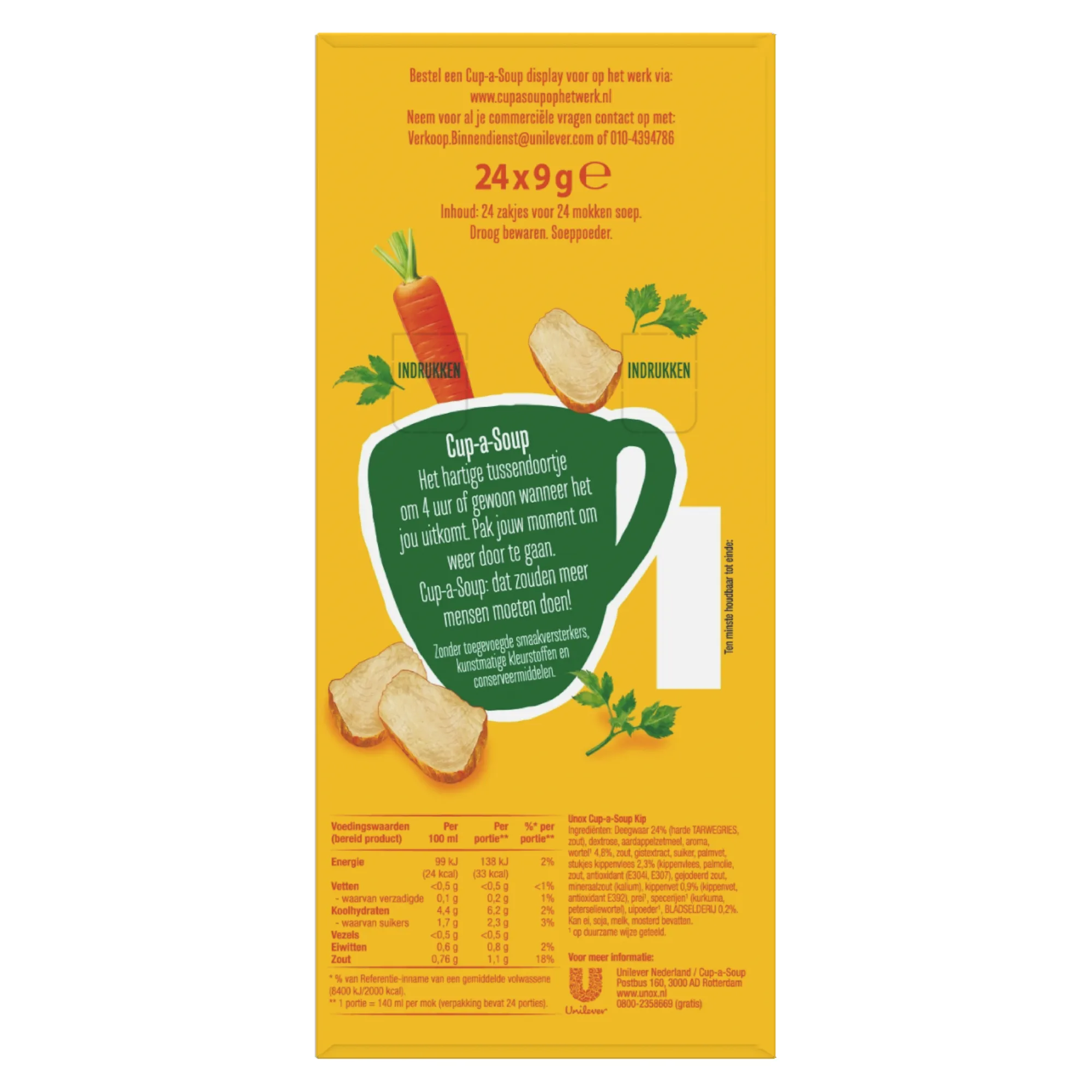 Unox Cup-a-Soup Kip (24x 140ml)