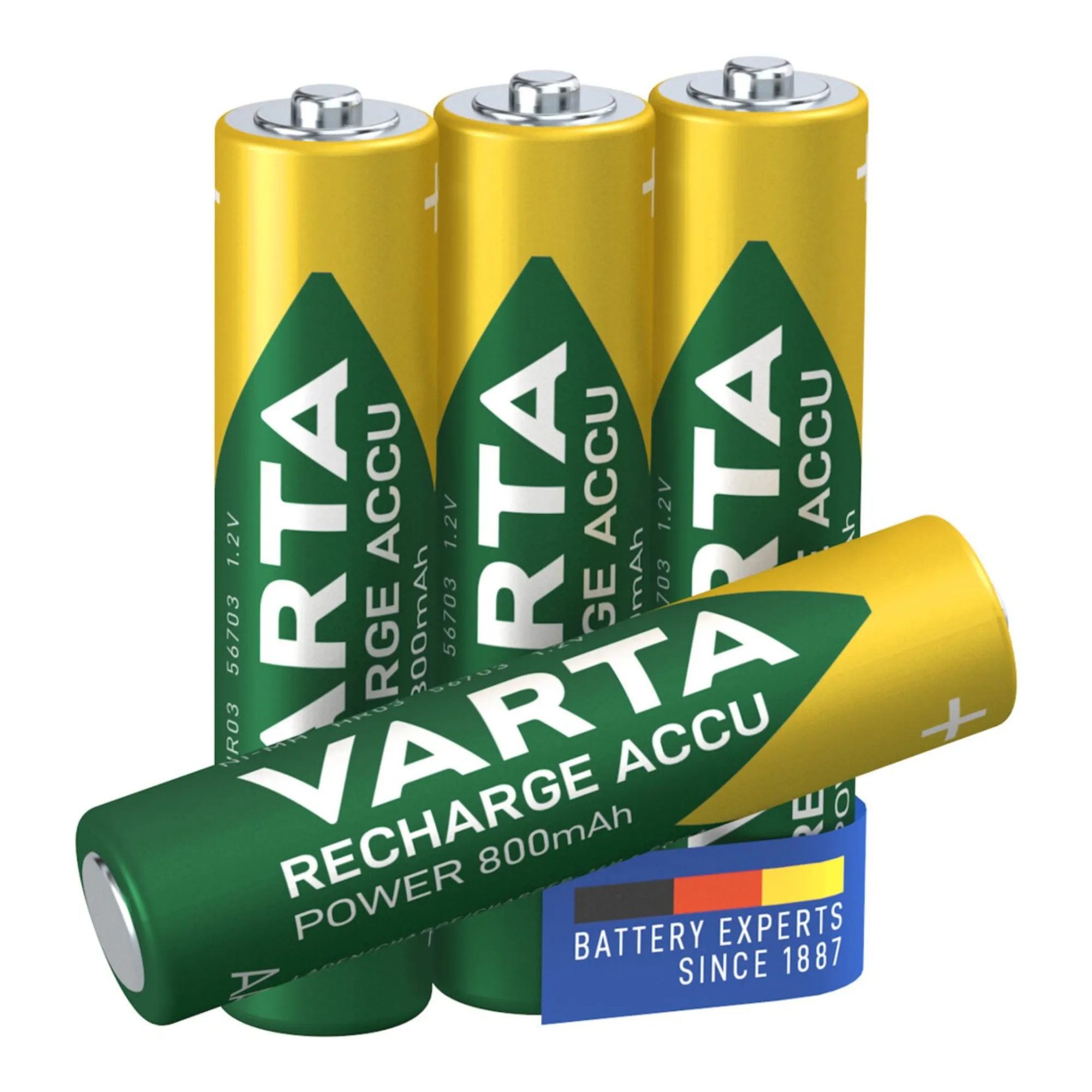 Varta Oplaadbare Batterijen HR03 800mAh AAA (4 stuks)