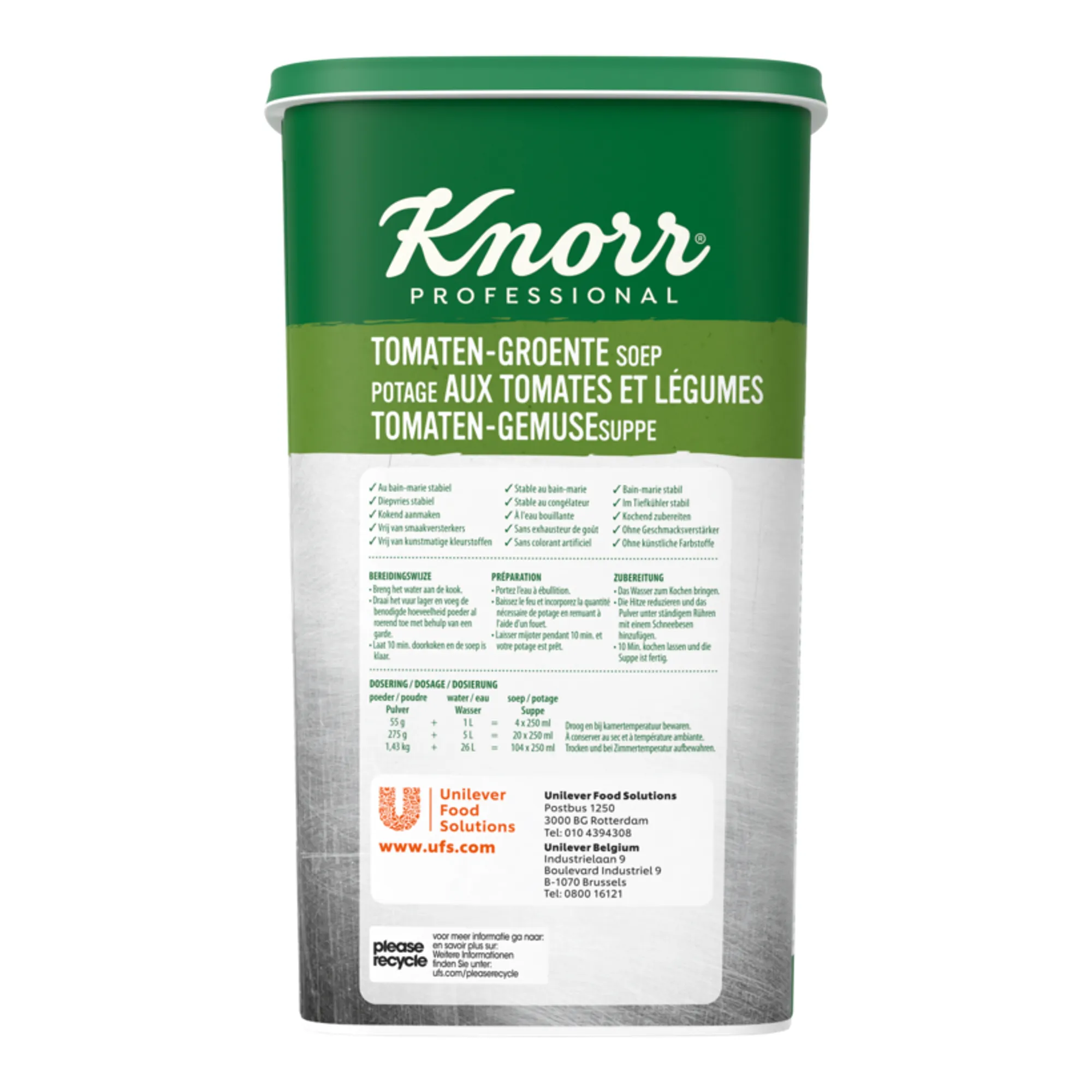 Knorr Tomaten-Groente Soep (26 liter)
