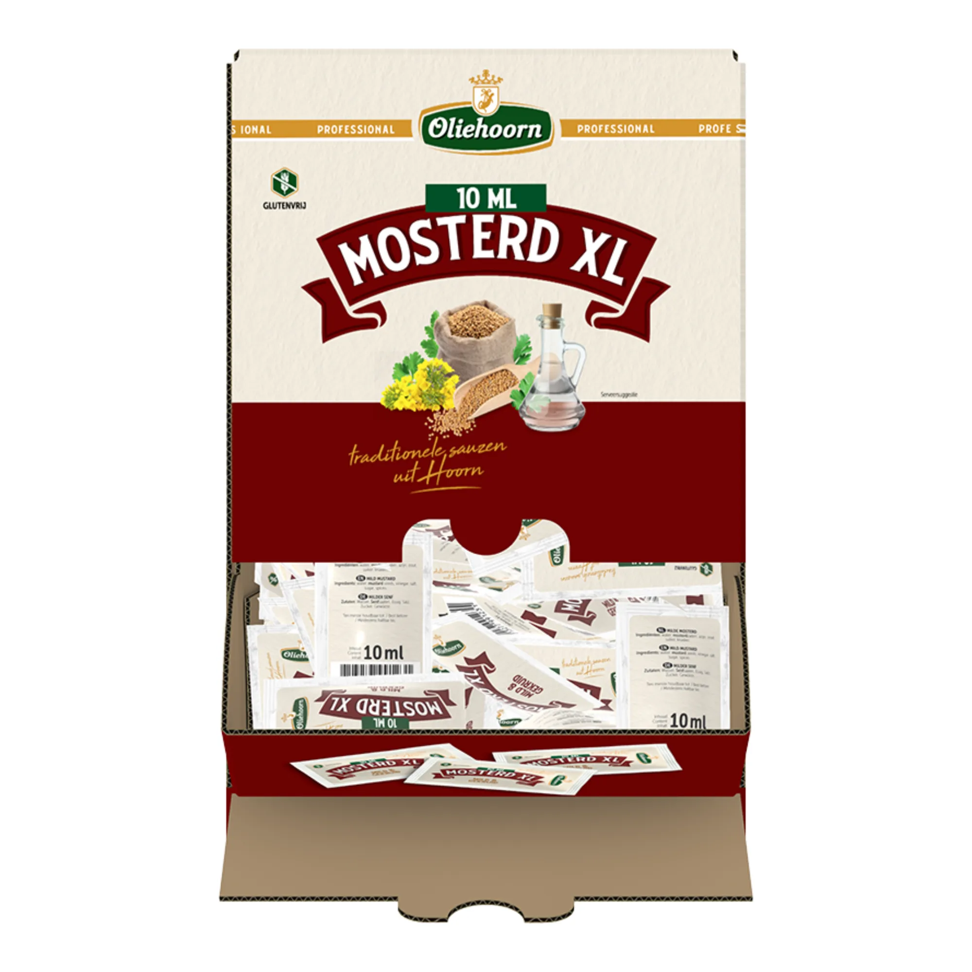 Oliehoorn Mosterd Sachets XL (300x 10ml)