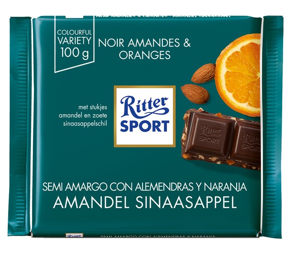 Ritter Sport amandel sinaasappel 100 gr