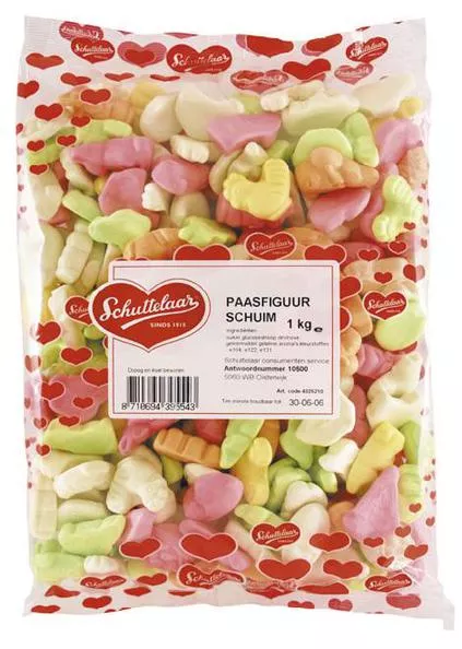 Schuttelaar paasfiguurschuim 1 kg
