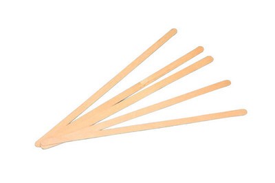 Houten roerstaafjes 140 x 5 mm
