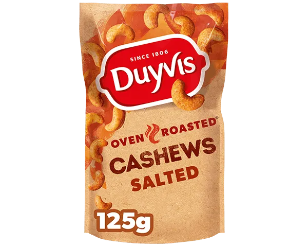 Duyvis Dry Roasted Cashews (10x 125gr)