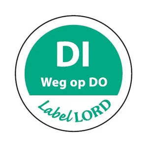 Etiket dinsdag weg op donderdag (500 stuks)
