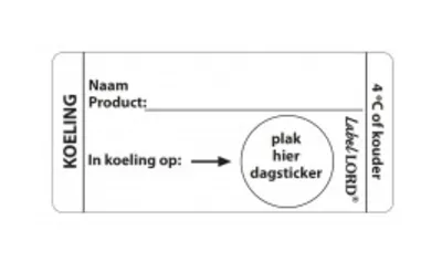 Etiket Koeling (250 stuks)