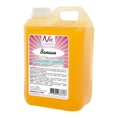 Frusco Milkshakesiroop Banaan (2 liter)