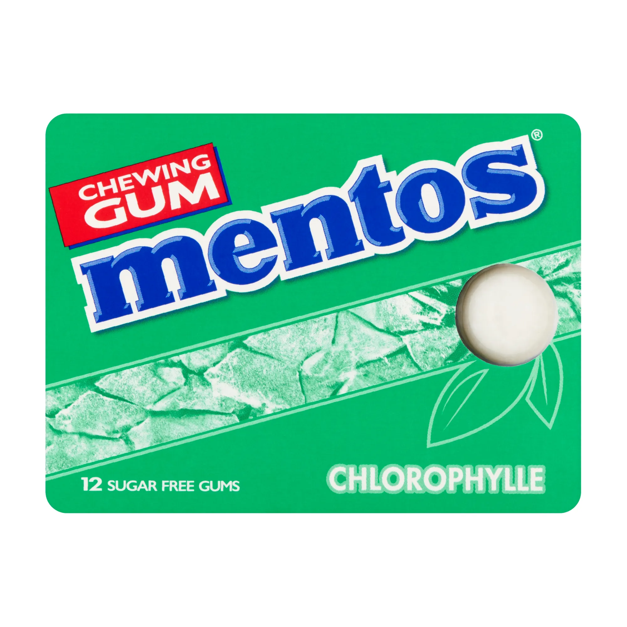 Mentos Kauwgom Chlorophylle Suikervrij Blister (12 stuks) - Afbeelding 2