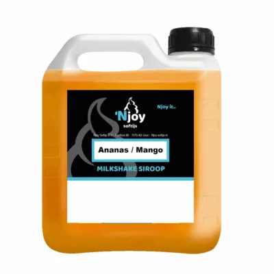 NJOY Shakesiroop MangoAnanas (2 liter)
