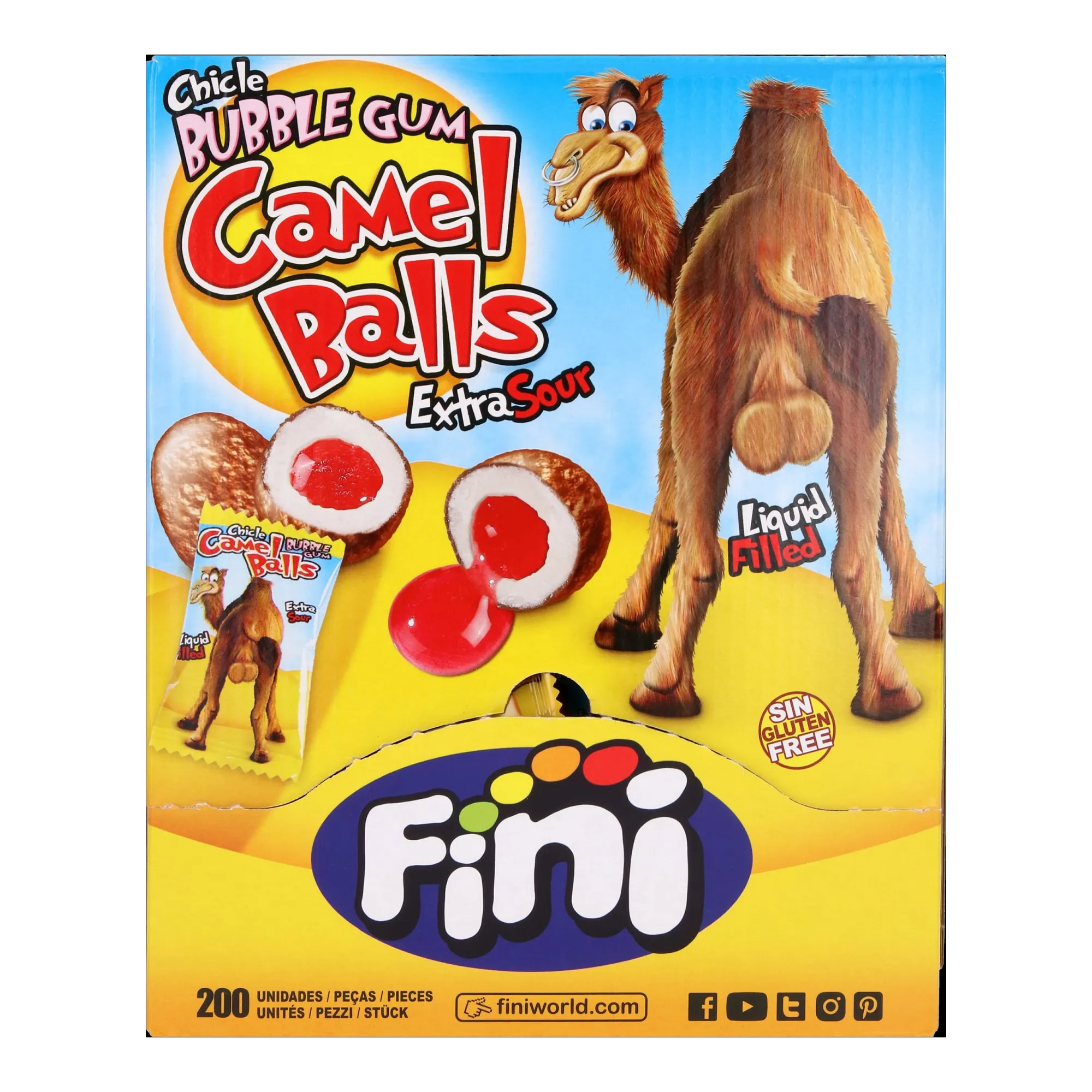 Fini Camel Balls Bubble Gum (200 stuks)