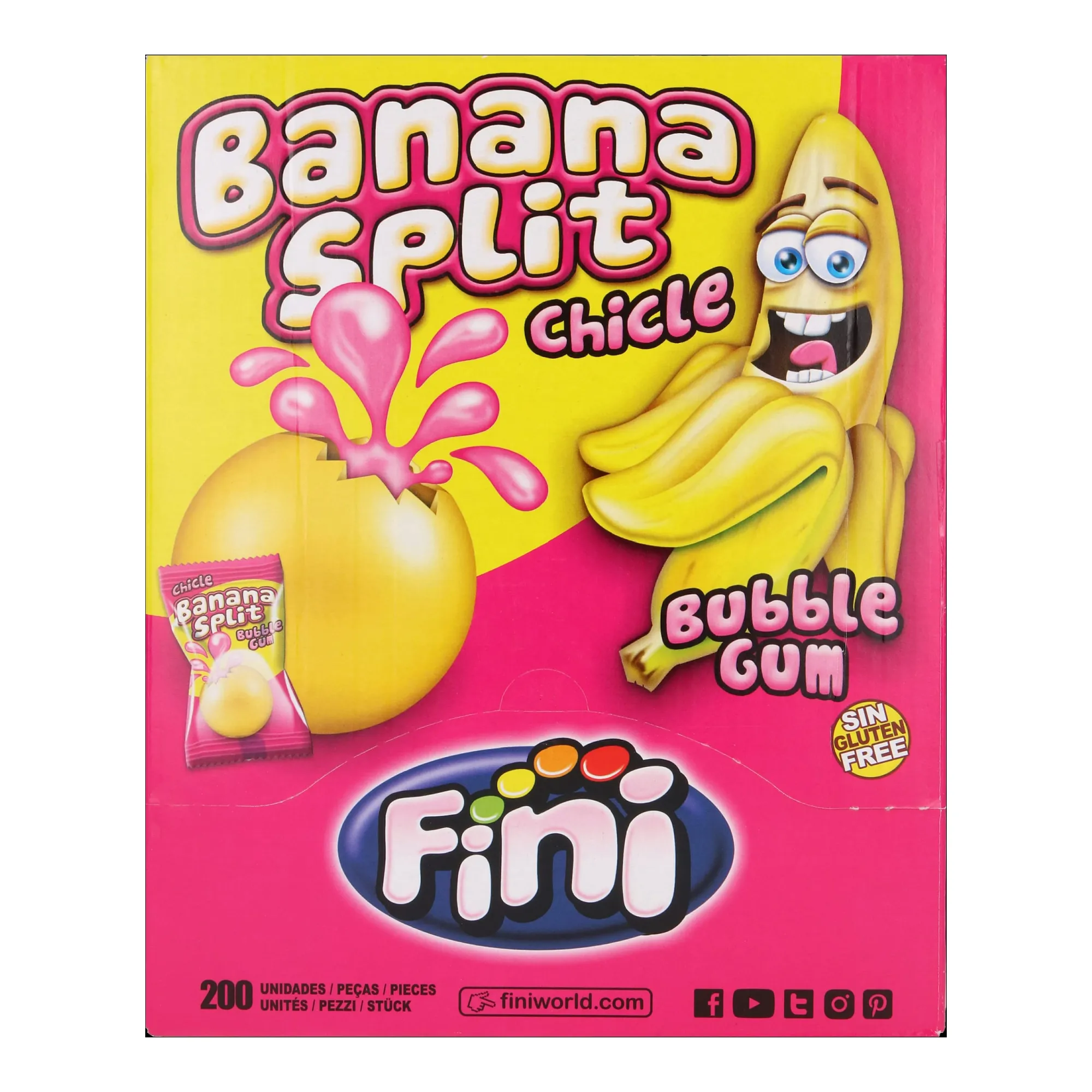 Fini Liquid Banana Split Gum (200 stuks)