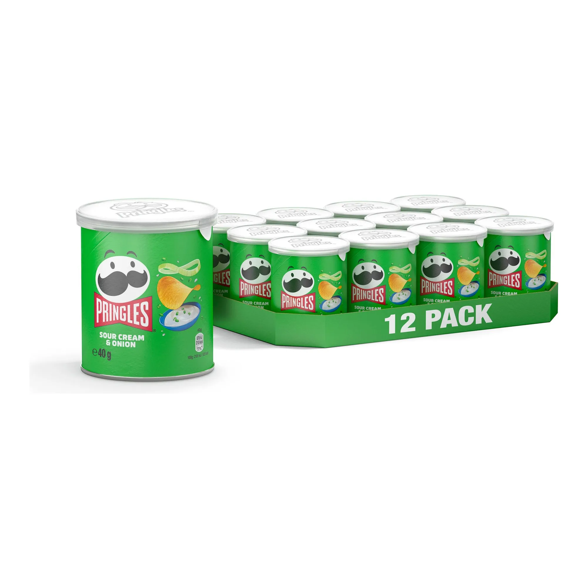 Pringles Sour Cream & Onion (12x 40gr)