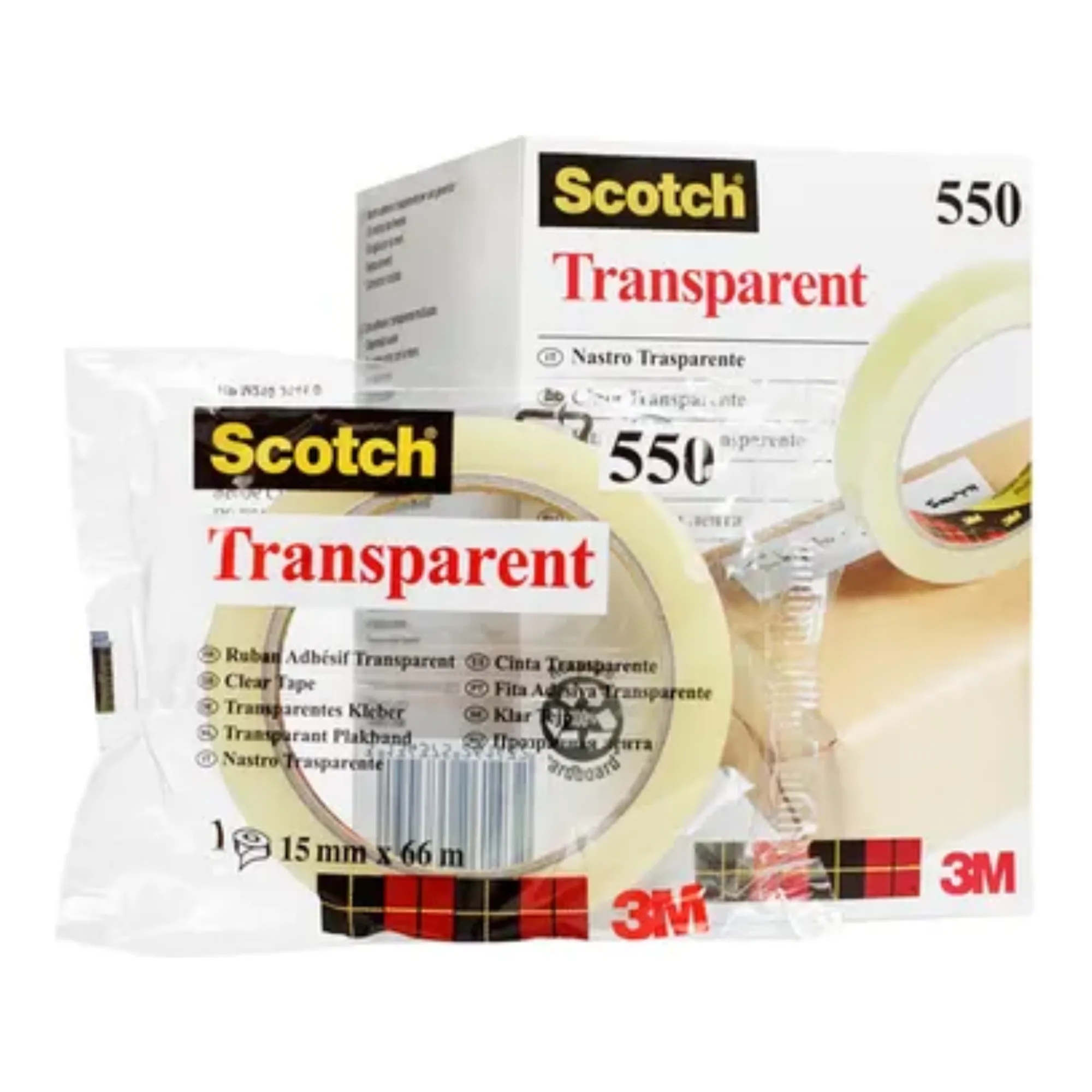 Scotch transparante tape 550 ft (15mm x 66m)