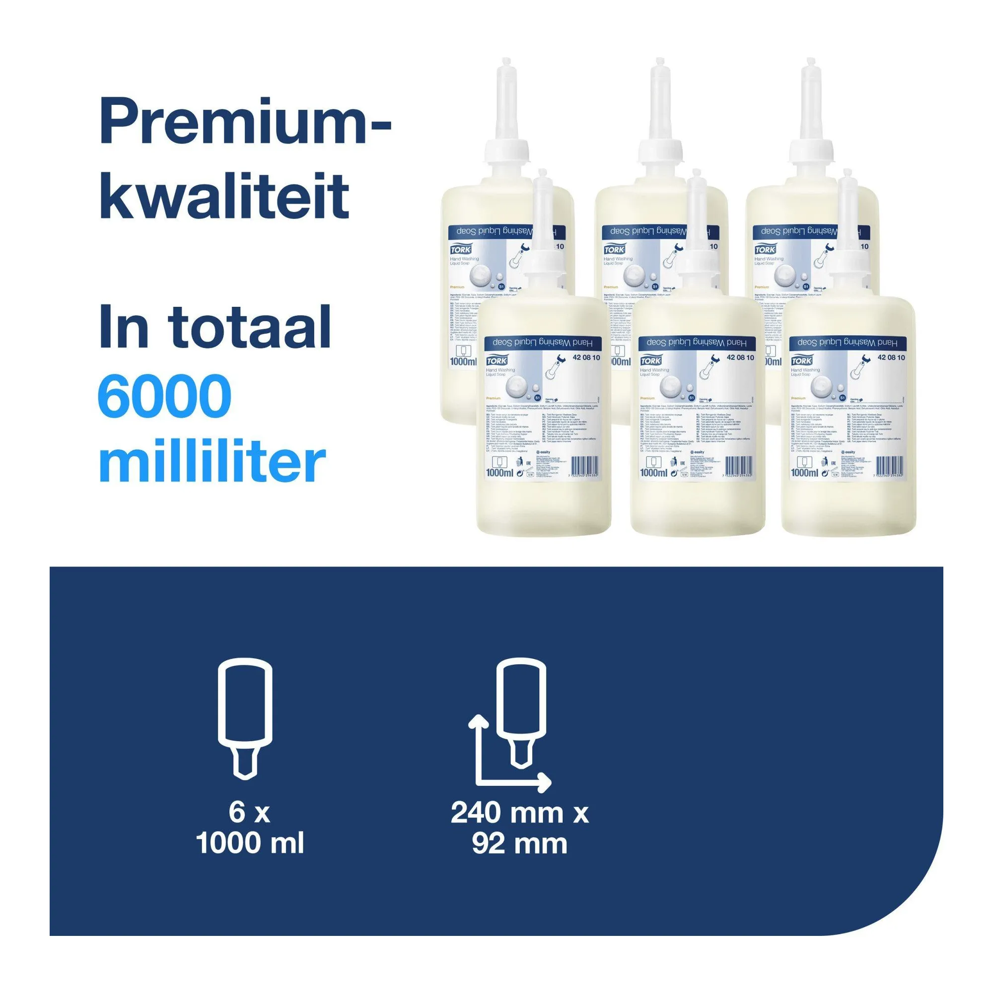 Tork S1 Premium Soap Liquid EH (6x 1 liter)