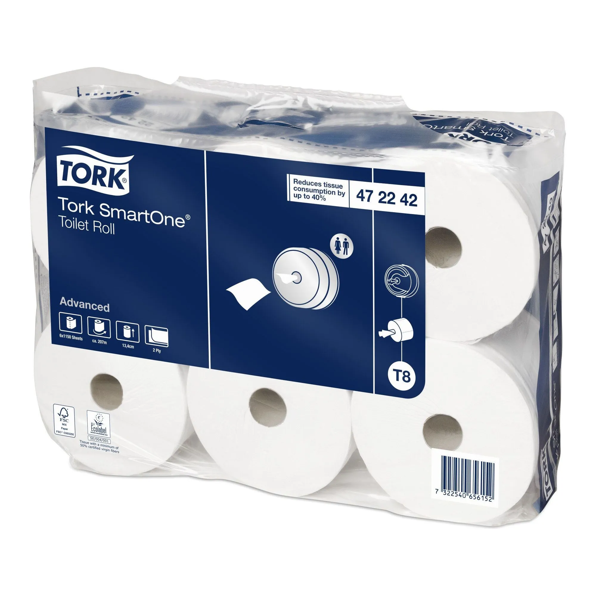 Tork Smartone Toiletpapier 2-laags (6x 1111 vel)