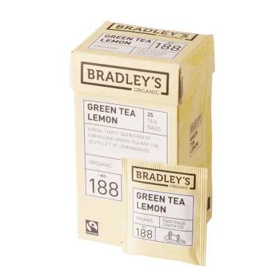 Bradley’s Organic Green Tea Lemon N.188 (4×25 zakjes)