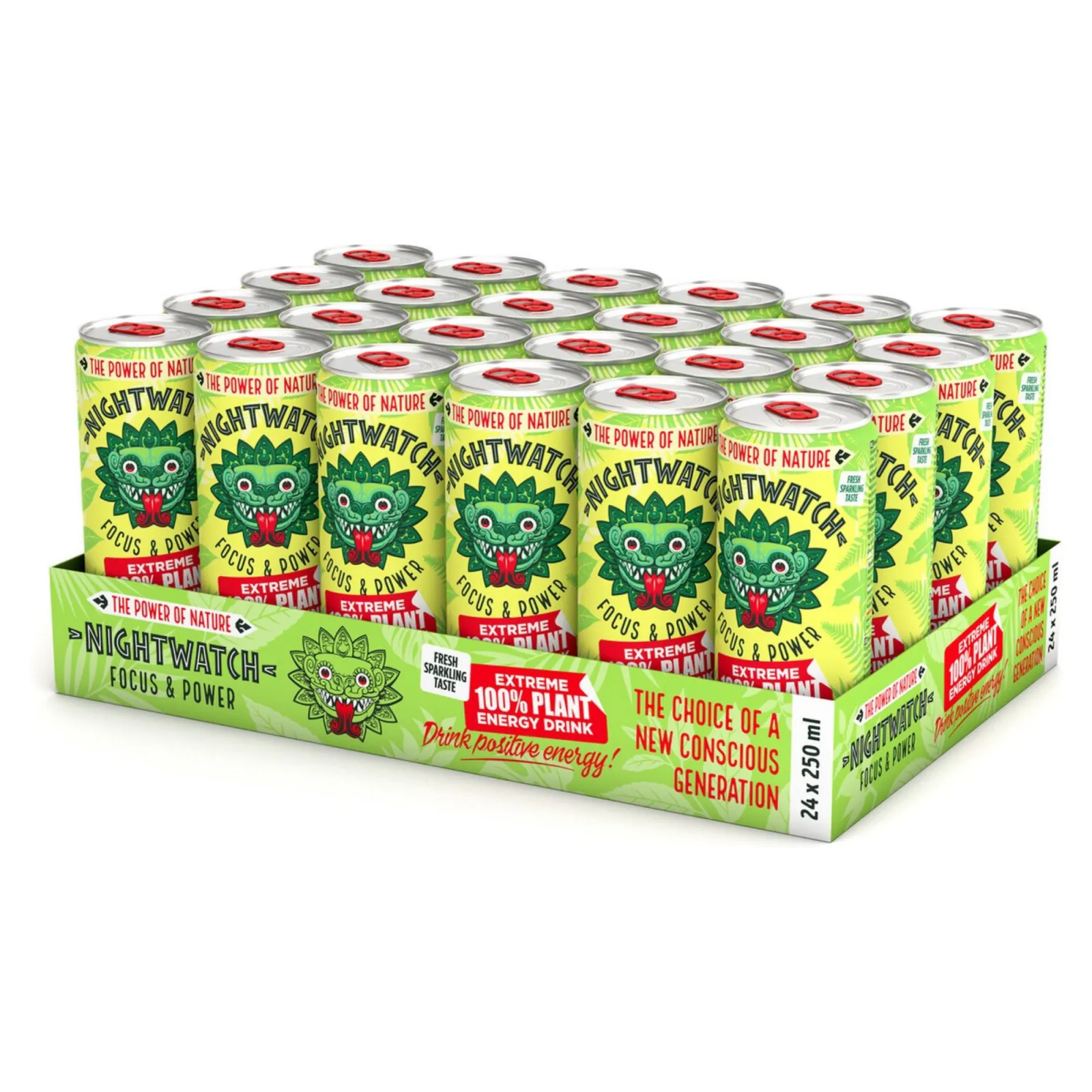 Nightwatch Plant Based Energy Drink Blik (24x 25cl)