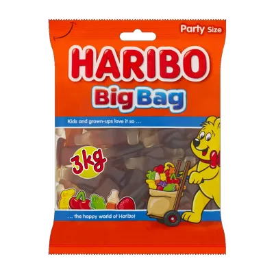 Haribo Happy Cola Flesjes Groot (3kg)