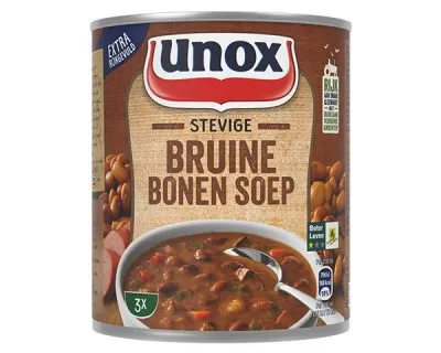 voorkant bruien bonensoep blik