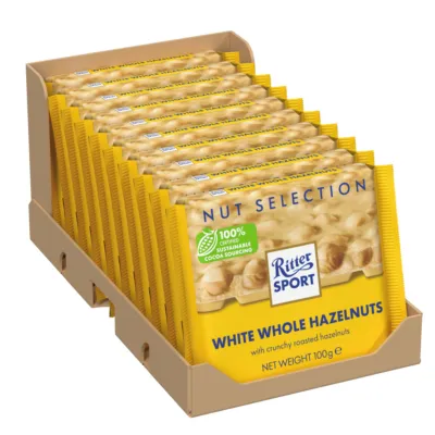 Ritter sport witte hele hazelnoten