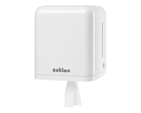 Satino CF1 Midi Poetsroldispenser Wit Kunststof