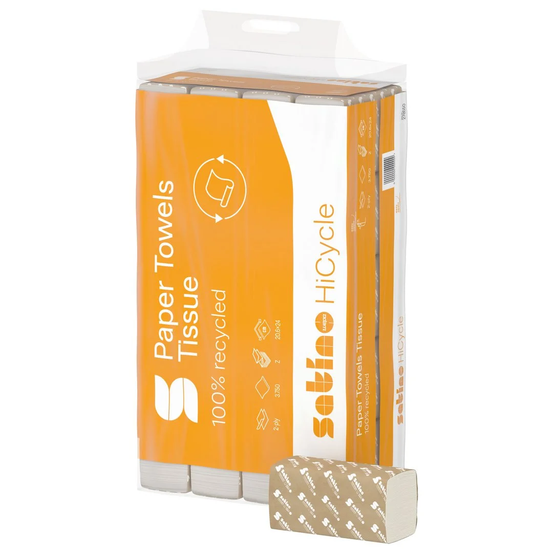 Satino PT2 Handdoekenpapier 2-laags 20.6×24 cm (3750 stuks)