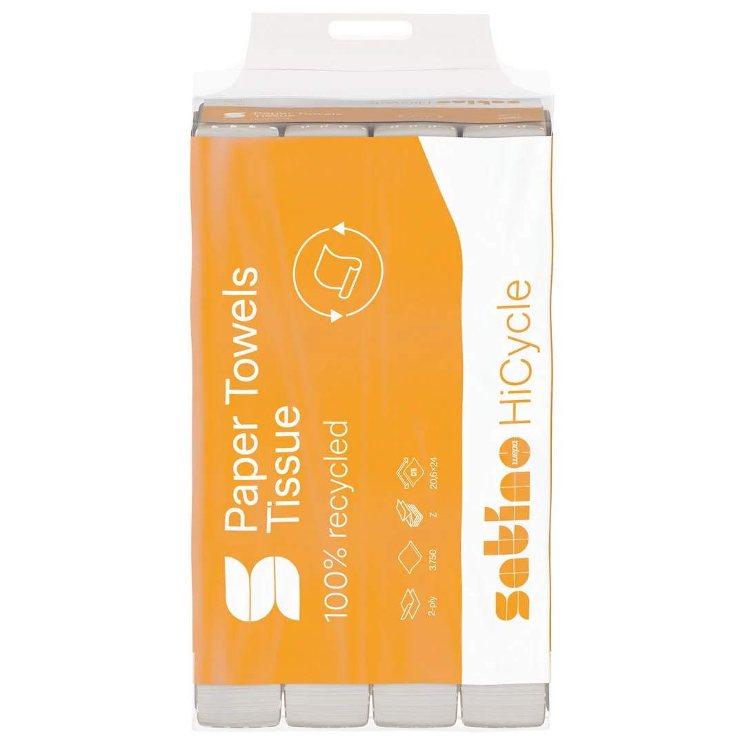 Satino PT2 Handdoekenpapier 2-laags 20.6×24 cm (3750 stuks)