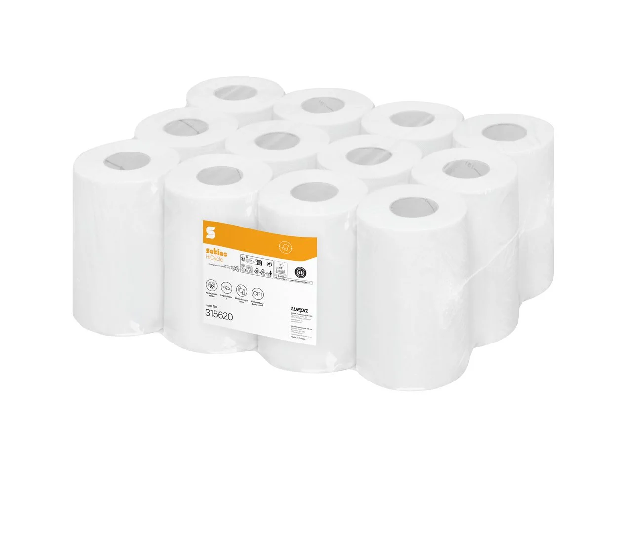 Satino CF1 poetsrol mini 1lgs (12x 120m)