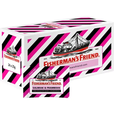 Fisherman’s Friend Framboos Suikervrij (24x 25gr)