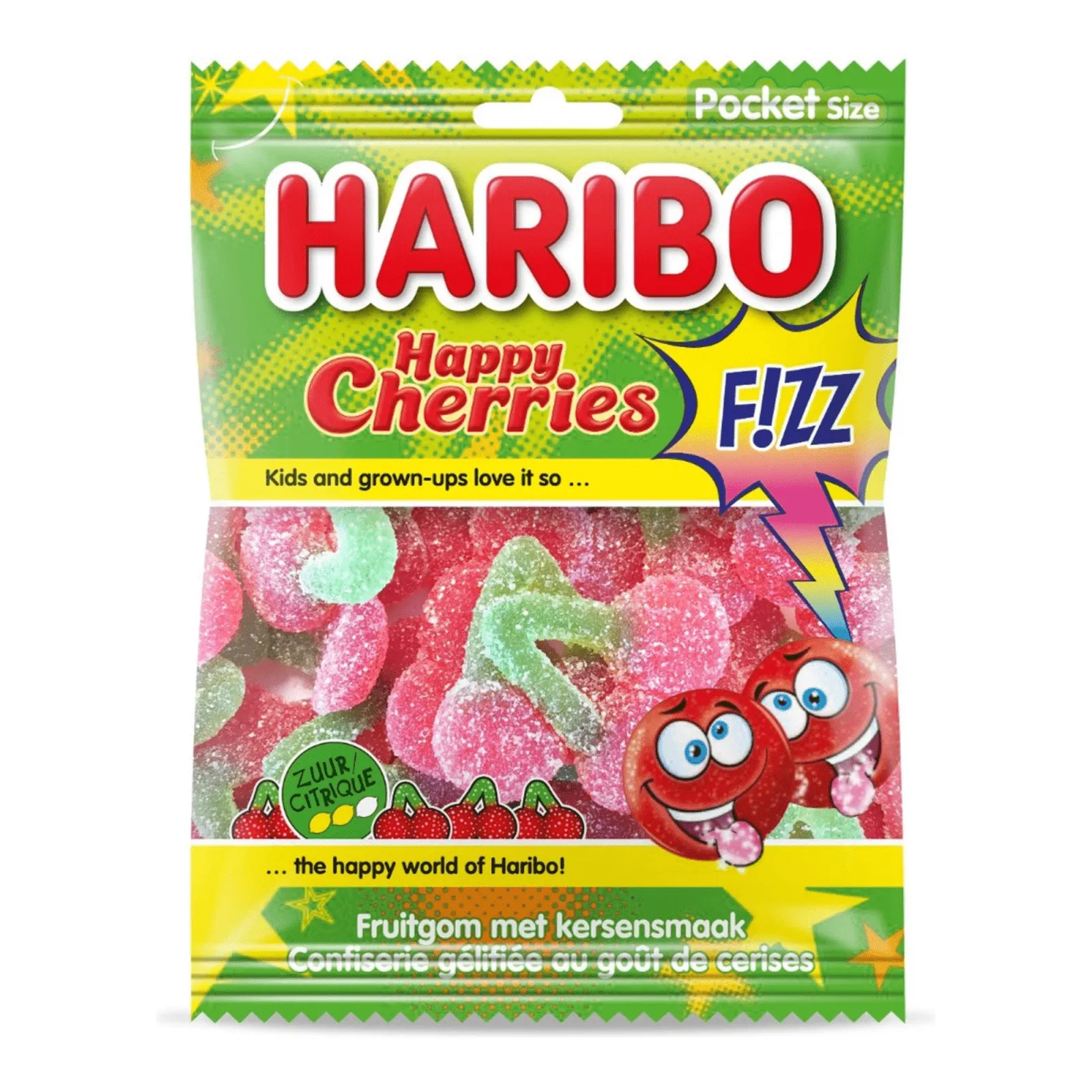 Haribo Happy Cherries Fizz zak (14x 200gr)