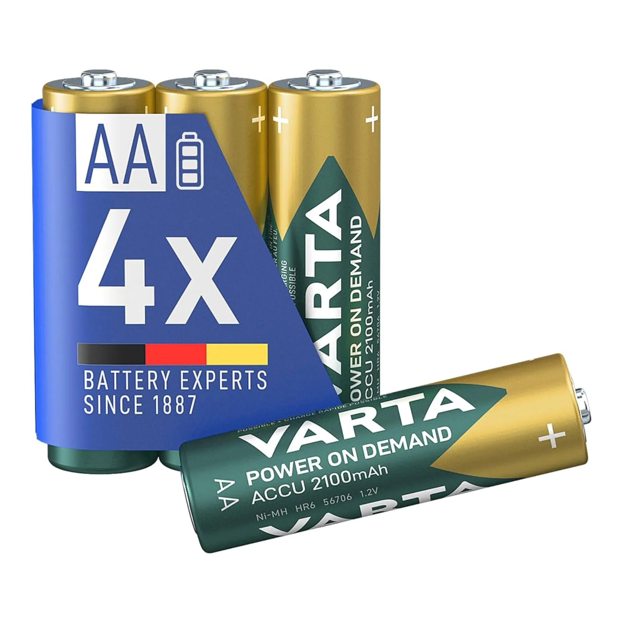 Varta Oplaadbare Batterijen HR6 2100mAh AA (4 stuks)