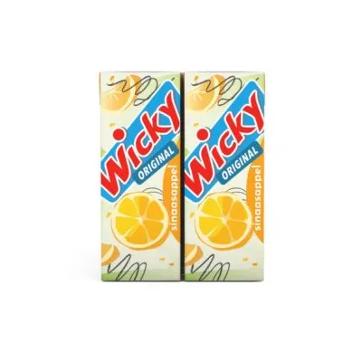 Wicky drink sinaasappel pakje 20cl (3x 10-pack)