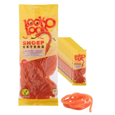 Look-O-Look Snoepveters Aardbei (14x125gr)