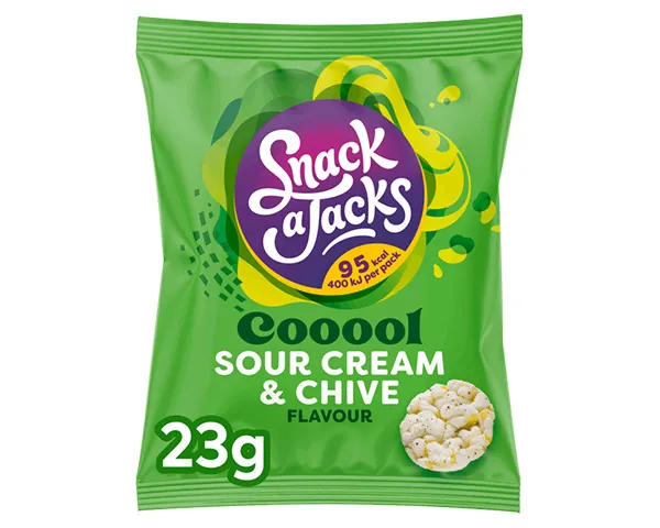 Snack a Jacks Sour Cream & Chive (8x 23gr)