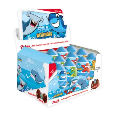 Chocolade Ei Sea Animals doos voorkant