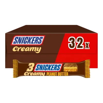 Snickers Creamy Peanut Butter 3-pack (32x 54.75gr)