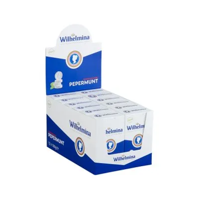 Wilhelmina Pepermunt Vegan Doosje (12x 100gr)