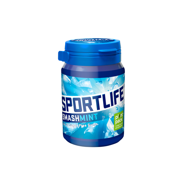 Sportlife Smashmint Kauwgom Pot (6x 57gr)