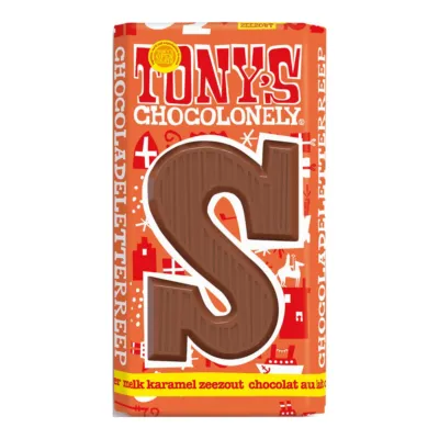 Tony's letter S karamel zeezout (15x 180gr)