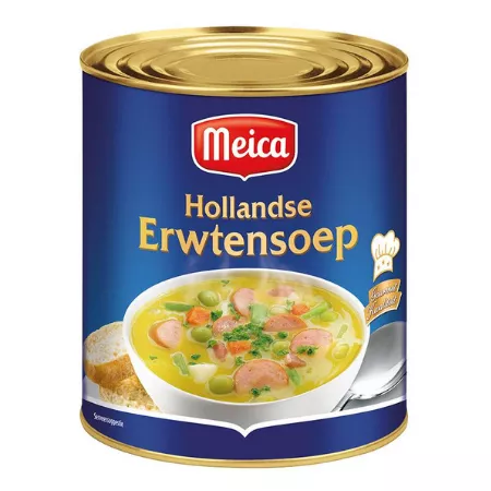Meica erwtensoep blik (4x 3 liter)