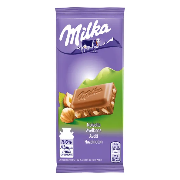 Milka Hazelnoten Reep Klein (32x 45gr)