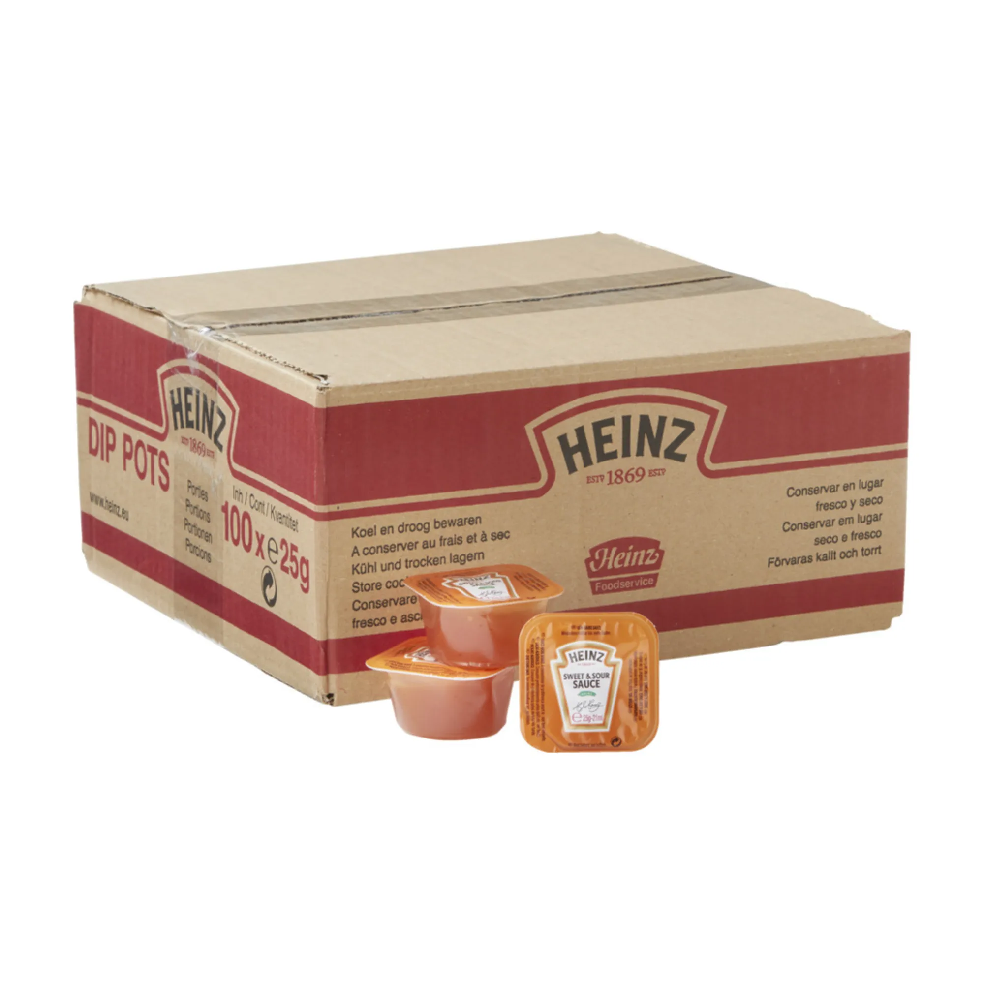 Heinz Sweet & Sour Sauce Dippots (100x 25gr)