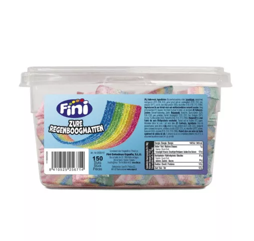 Fini Zure Regenboogmatten (150 stuks)